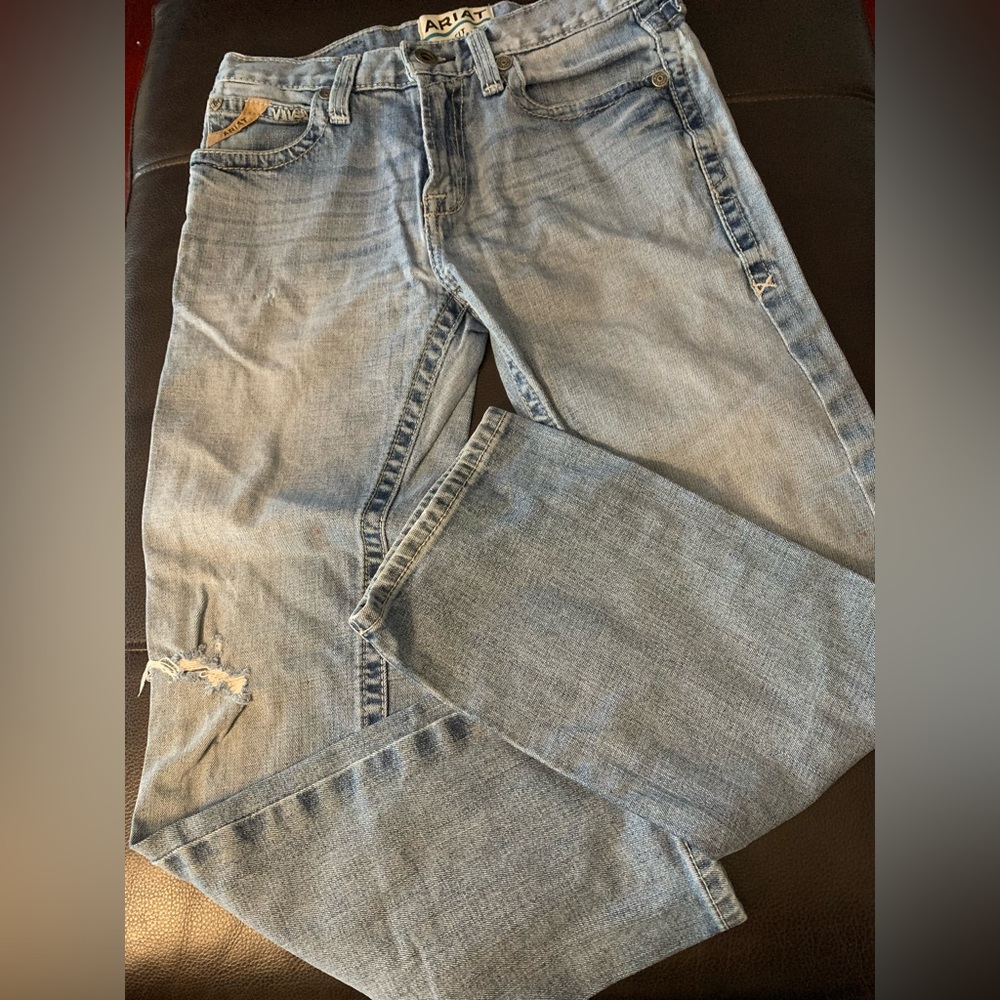 Ariat M7 Slim Fit Straight Leg Denim Jeans Mens Size 30x30 Workwear Western